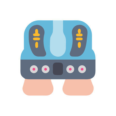 Massage device for feet vector illustration on blackのイラスト素材