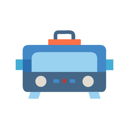 Modern Humidifier Illustration, Simple Design on Black Background