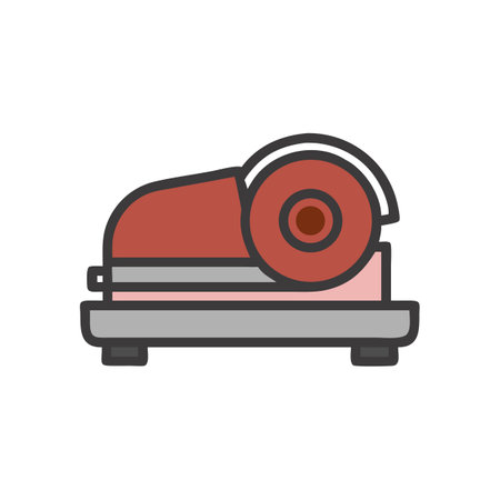 Iconic Chop Saw Illustrative Image for Tool Designのイラスト素材