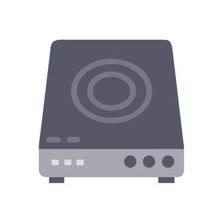 Portable Induction Cooktop Appliance for Kitchen and Cookingのイラスト素材