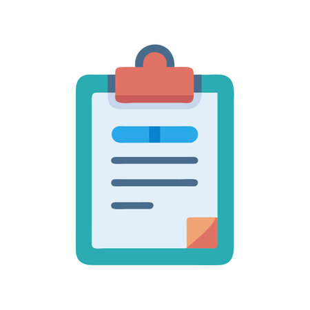 Clipboard Icon Illustration for Tasks, Notes, or Documentsのイラスト素材