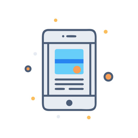 Smartphone App Interface Illustration with Modern Design Elementsのイラスト素材