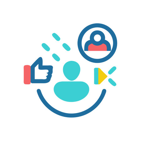 Social Media Engagement: Likes, Sharing, Connection, and Growthのイラスト素材