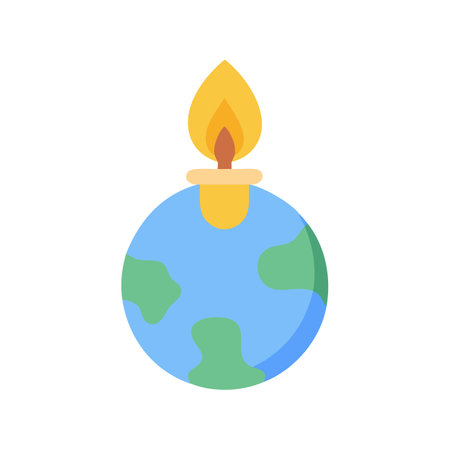 Burning Earth: Climate Change, Destruction, and Global Warmingのイラスト素材