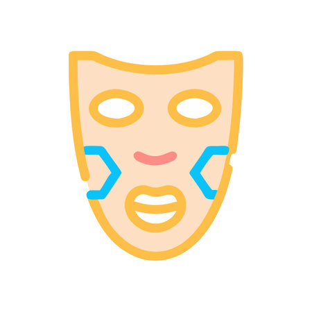 Theater Mask Vector Icon Illustration Design Graphicのイラスト素材