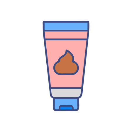 Cosmetic cream container illustration for health and beautyのイラスト素材