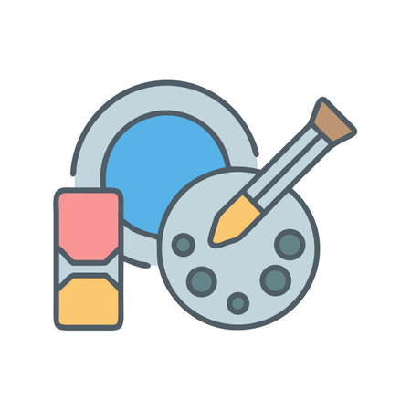 Cosmetics and beauty treatment color icon design conceptのイラスト素材