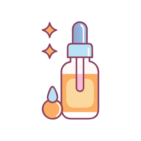 Serum bottle illustration, skincare, cosmetic, health, beauty, productのイラスト素材