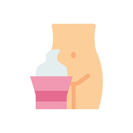 Postpartum healing cream icon for skin relief remedyのイラスト素材