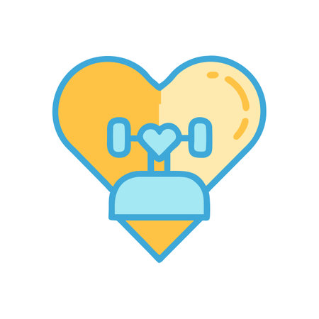 Heart Rate Monitoring Symbol, Health Tracking, Heart Conditionのイラスト素材