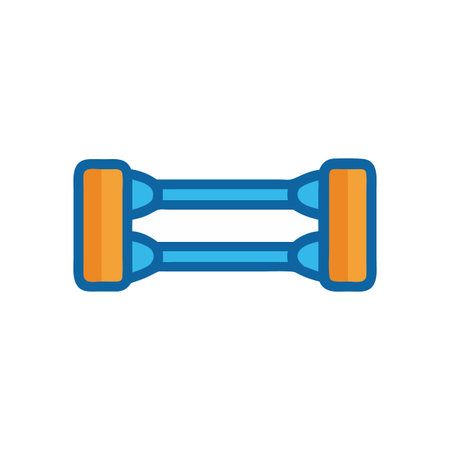 Icon of weight lifting equipment isolated on blackのイラスト素材