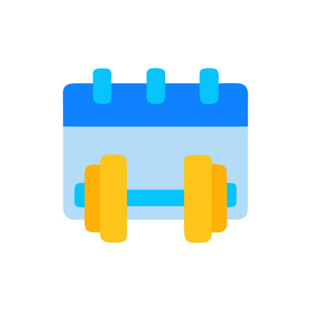 Fitness Calendar Icon - Gym Schedule Planner Symbol