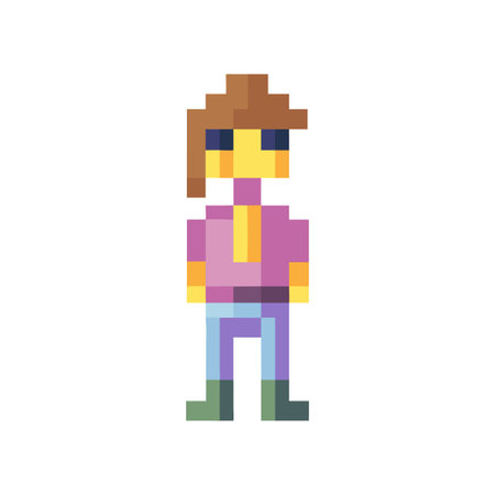 Pixel Art Character Illustration for Game Development