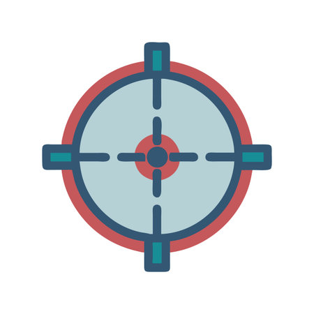 Modern target illustration on black background for designのイラスト素材