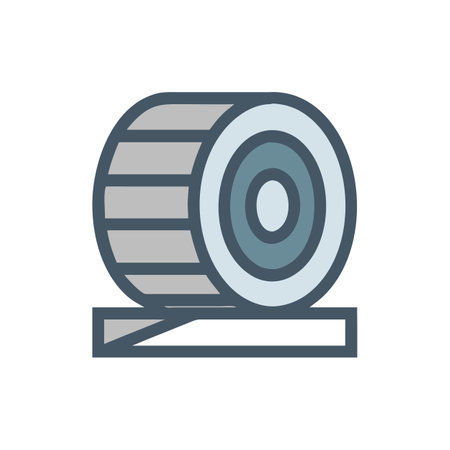 Illustration of a water filter on black backgroundのイラスト素材