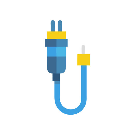 RCA Audio Video Cable Connector Illustration on Black Background