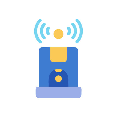 Stylish Smart Home Hub: Wireless Connectivity and Automationのイラスト素材