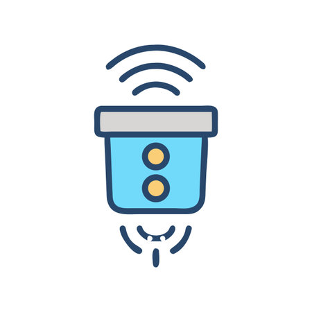 Smart Home Device: Smart Speaker or Air Purifierのイラスト素材