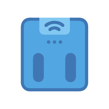 Smart Scale Icon: Weight Management and Digital Healthのイラスト素材