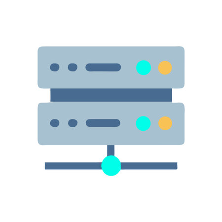 Server Icon: Data, Network, Cloud Computing Illustrationのイラスト素材