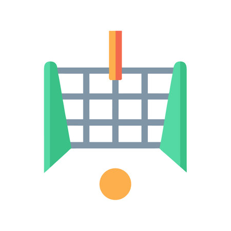 Simplified Goalpost with Ball on Black Background Illustrationのイラスト素材