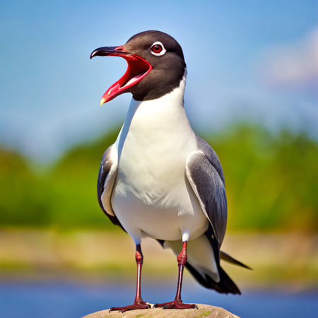 Black-headed Gull (Larus ridibundus)の写真素材