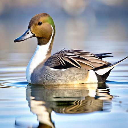 Northern pintail (Anas platyrhynchos)の写真素材