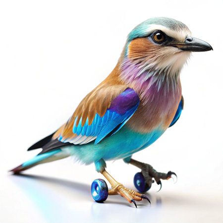 Lilac-breasted Roller (Coracias caudatus)の写真素材