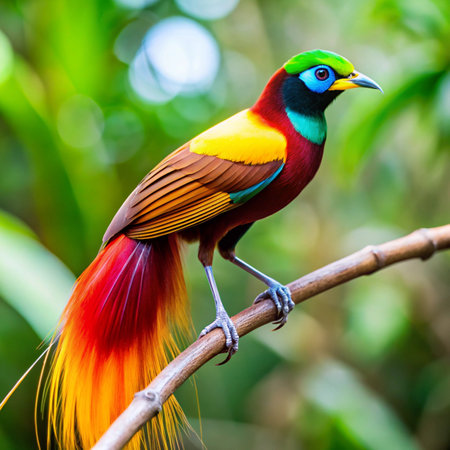 Colorful bird in the nature,Chiang Mai,Thailandの写真素材