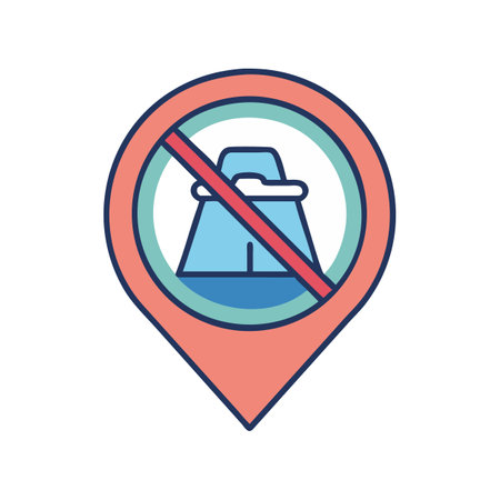 No camping location symbol design on black backgroundのイラスト素材