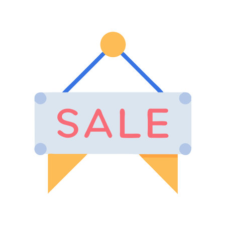 A sale banner illustration with a flat design styleのイラスト素材