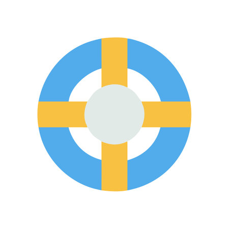 Minimalist target icon in flat design style illustrationのイラスト素材