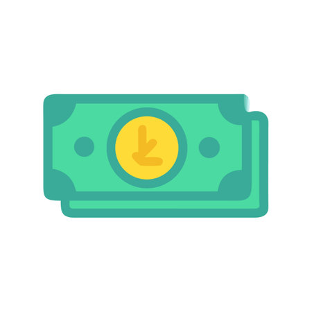 Stacks of cash money with download arrow graphicのイラスト素材