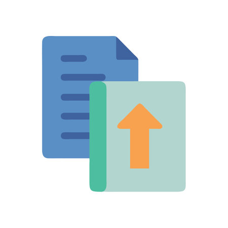 Flat design file uploading concept on a black backgroundのイラスト素材