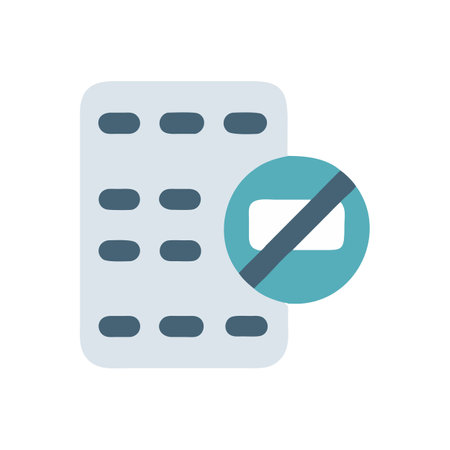Pills forbidden symbol concept flat vector illustration designのイラスト素材