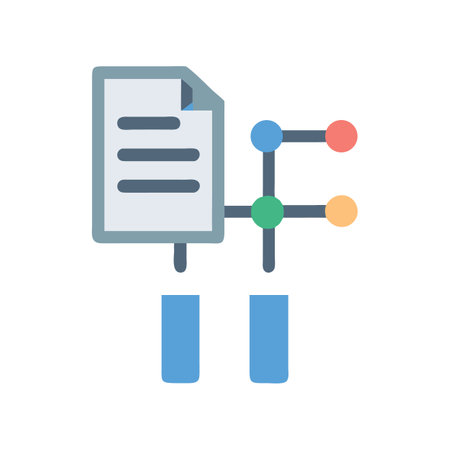 Connected data file transfer icon on black backgroundのイラスト素材