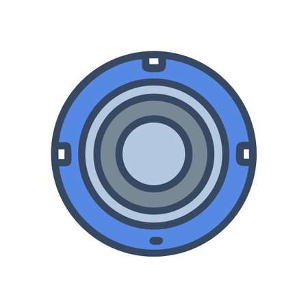 Abstract Circular Design with Concentric Shapes and Modern Aestheticのイラスト素材