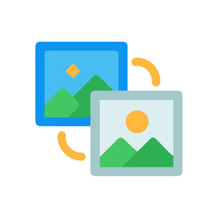Image processing or transformation concept showing data changing processのイラスト素材