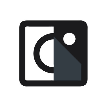 Abstract dark frame with circle triangle and square elementsのイラスト素材