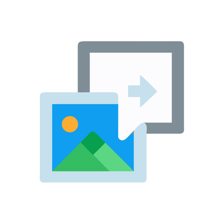 Data Transfer Concept: Image transfer or image exchange illustrationのイラスト素材