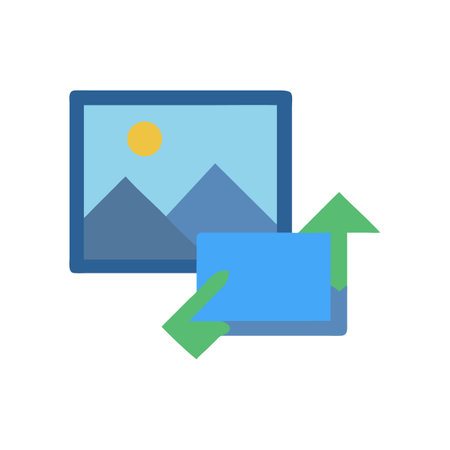 Image data transfer graphic illustration on black backgroundのイラスト素材