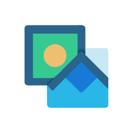 Layered geometric images creating a modern design conceptのイラスト素材