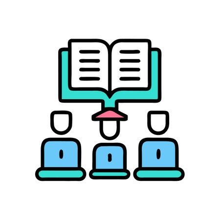 Abstract data flow diagram with nodes on a black backgroundのイラスト素材