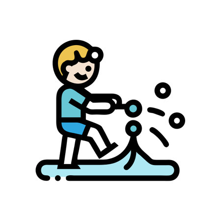 Boy on skateboard vector icon isolated over black backgroundのイラスト素材