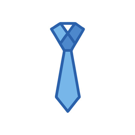 Stylized blue tie against black background represents business attireのイラスト素材