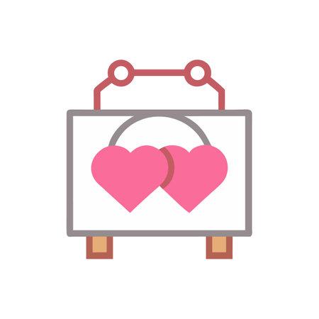 Heart shape valentines illustration on the black background stockのイラスト素材