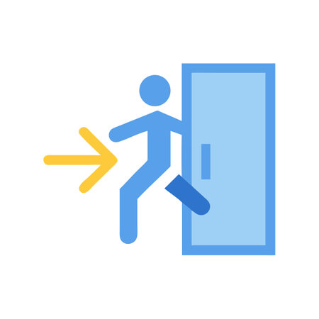 Exit icon vector image for web or app designのイラスト素材