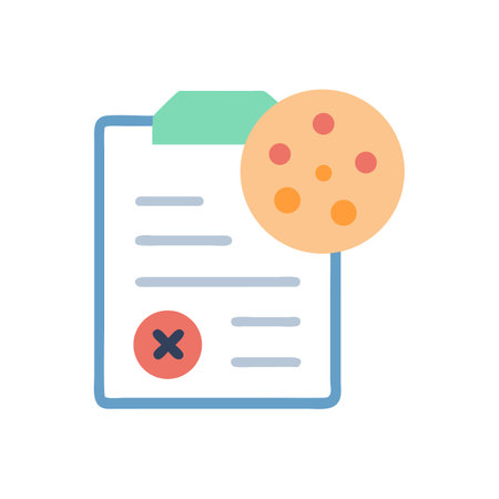 Clip Board with Medical Test Cookie for diagnosis conceptのイラスト素材