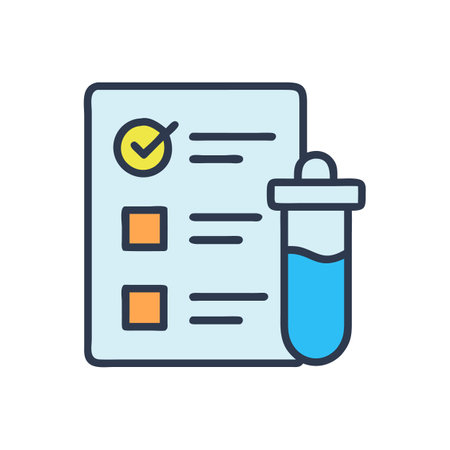 Medical Test Results and Analysis, Healthcare Document Conceptのイラスト素材