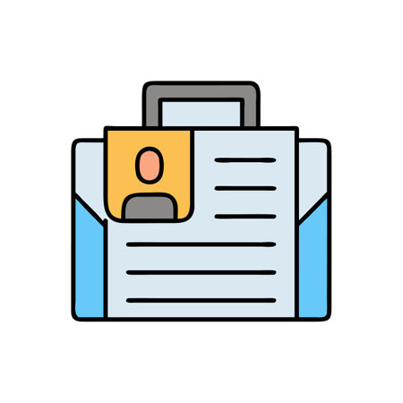 Company identification badge design with personal data illustrationのイラスト素材